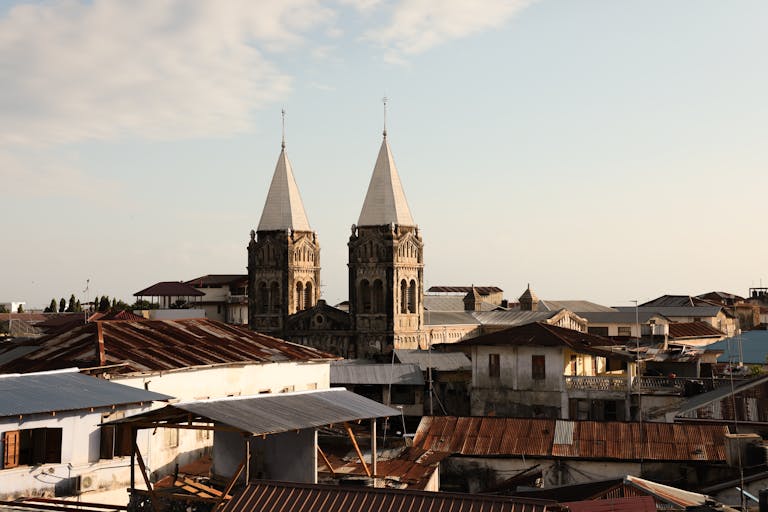 Tower of the Saint Joseph Church in Stone Town, Zanzibar