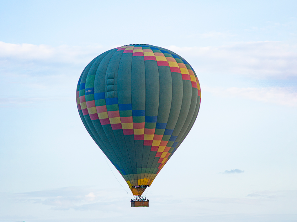 Hot air balloon safari